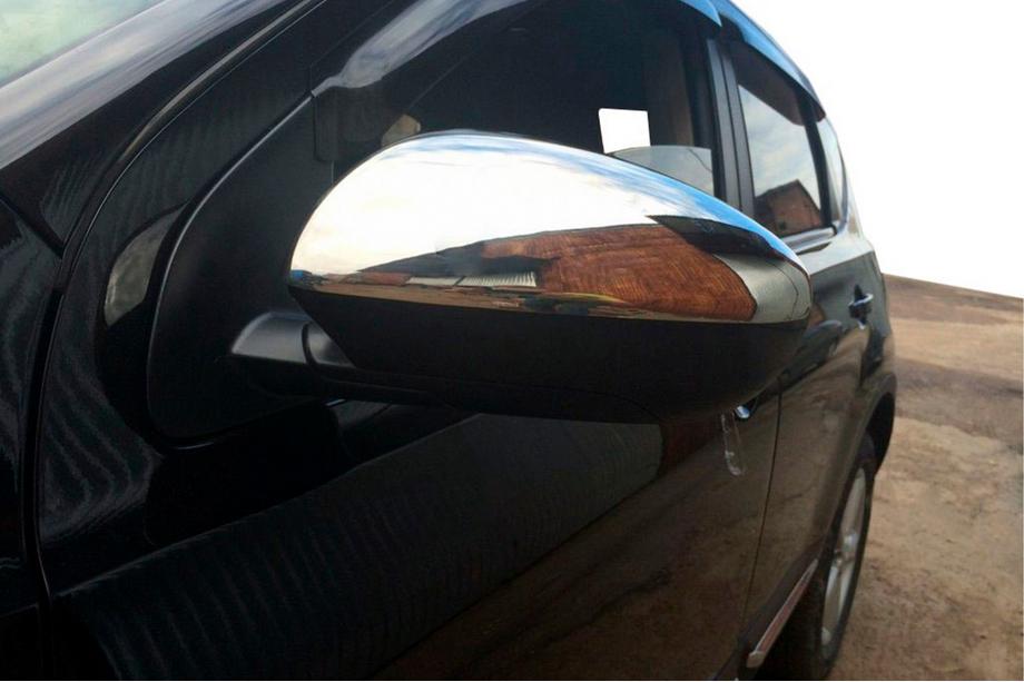 Nissan Qashqai 2007–2010 RVS spiegelkappen (2 stuks) Foto 5