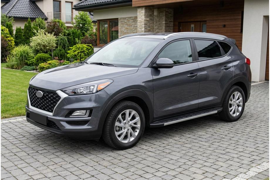 Hyundai Tucson TL 2016–2021 Duru side steps (2 stuks, aluminium) Image