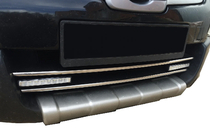 Nissan Qashqai 2007–2010 Sierstrips voor onderste grille (2 st., RVS) Carmos - Turks staal foto 1