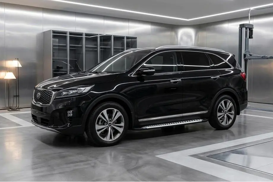 Kia Sorento III UM 2014–2020 Side steps Line (2 stuks, aluminium) Image