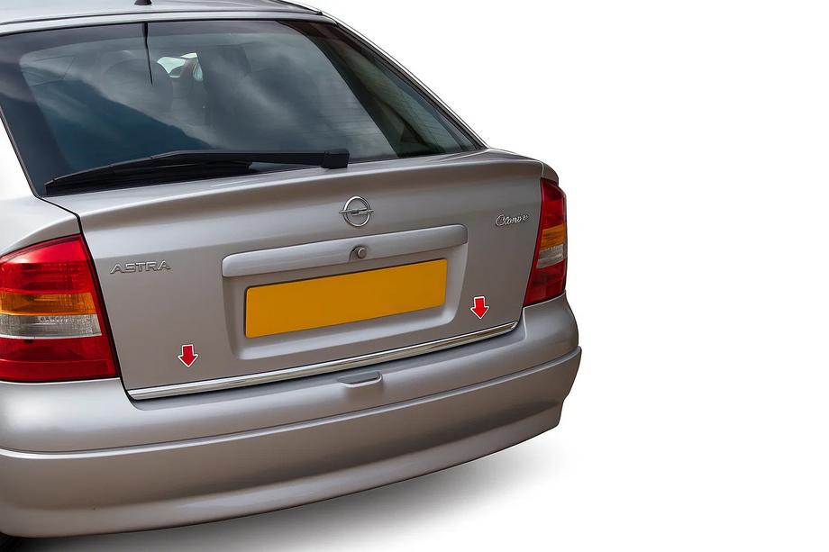 Opel Astra G Classic 1998–2012 Kofferbakrand (RVS) Carmos - Turks staal Image