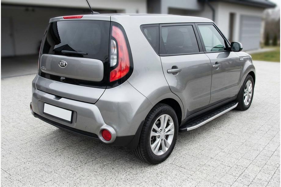 Kia Soul II 2013–2018 Side steps Fullmond (2 stuks, aluminium) Image