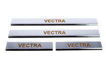 Opel Vectra B 1995–2002 Carmos dorpellijsten (set 4 stuks, RVS) foto 2