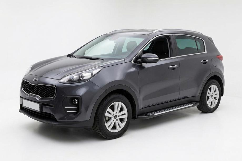 Kia Sportage 2015–2021 Line side steps (set van 2, aluminium) Image