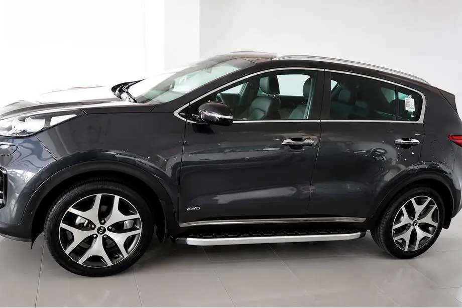 Kia Sportage 2015–2021 Fullmond side steps (2 stuks, aluminium) Image