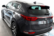 Kia Sportage 2015–2021 Zijtreden Maydos V2 (2 st., aluminium/RVS) foto 1