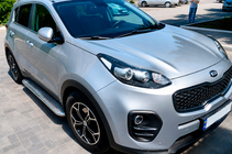 Kia Sportage 2015–2021 Zijtreden Maydos V2 (2 st., aluminium/RVS) foto 2