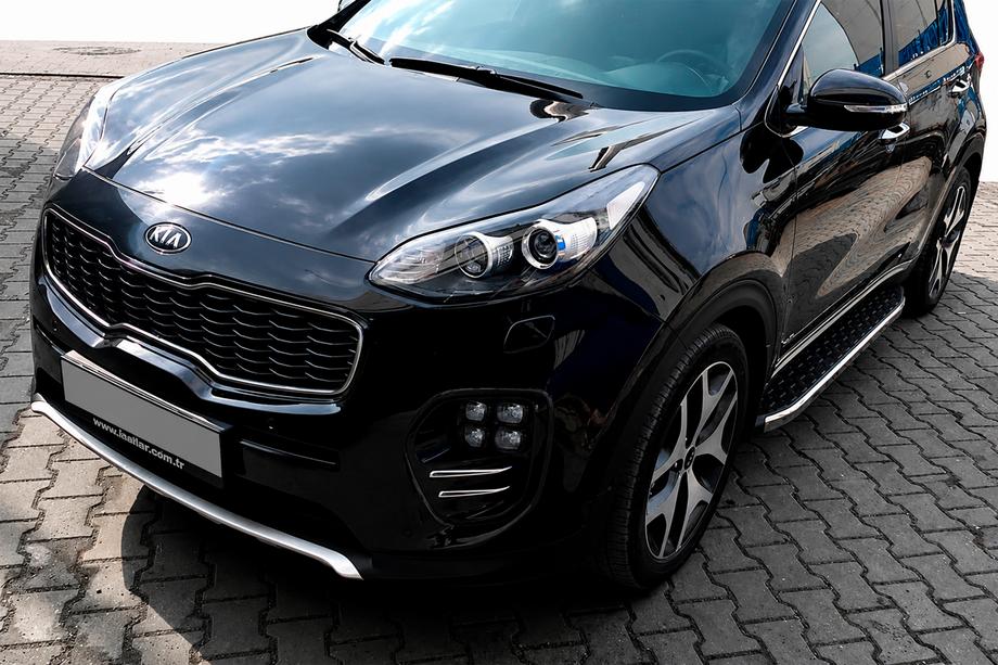 Kia Sportage 2015–2021 BlackLine zijsteps (2 stuks, aluminium) Image
