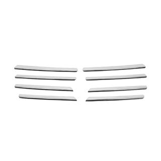 RVS sierlijsten voor grille 2001-2007 (8 stuks, RVS) Opel Vivaro 2001–2015 foto 3