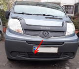 Renault Trafic 2001–2015 Winter onderste grille-afdekking (onder kentekenplaat) 2001-2007, Mat foto 1