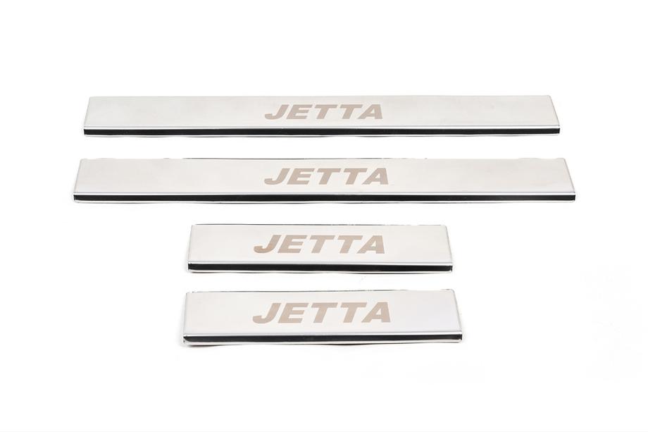 Volkswagen Jetta 2011–2018 Carmos V1 RVS instaplijsten (set 4 stuks) Image