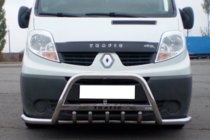 Renault Trafic 2001–2015 Bullbar met zijbeugels Exclusive (RVS) foto 1