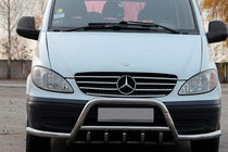Mercedes Vito W639 2004–2014 Bullbar WT003 met zijbeugels (RVS) foto 1