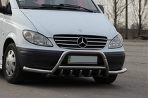 Mercedes Vito W639 2004–2014 Bullbar WT003 met zijbeugels (RVS) foto 2