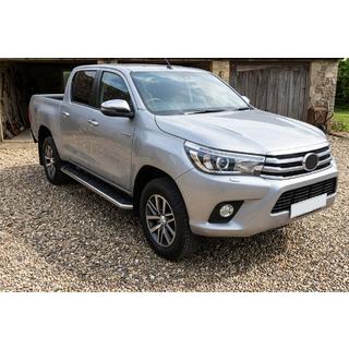 Maydos V1 side steps (set van 2, aluminium/RVS) Toyota Hilux 2015– foto 1