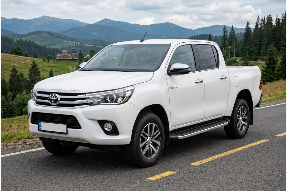 Toyota Hilux 2015– Fullmond side steps (2 stuks, aluminium) Image