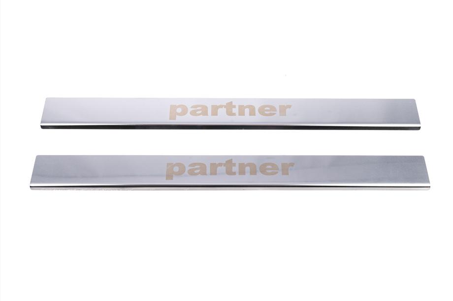 Peugeot Partner 1996–2008 Dorpellijsten V1 (Carmos, 2 stuks, staal) Foto 2