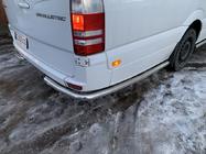 Mercedes Sprinter W906 2006–2018 Schuin geplaatste zijbuizen achter het achterwiel (2 st., RVS) foto 10
