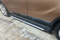 Opel Mokka 2012–2021 Side steps Maya V1 (2 stuks, aluminium) foto 1