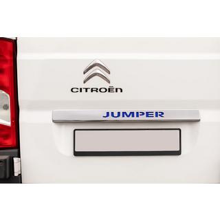 Chroom sierstrip boven kenteken met blauwe LED (RVS) Citroen Jumper 2007–2025 foto 1