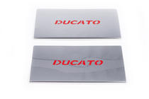 Fiat Ducato 2006–2025 Rode instaplijsten voor binnendorpel (2 stuks, RVS) foto 2
