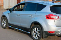 Ford Kuga 2008–2013 Rechte sidebars (2 stuks, RVS) foto 3