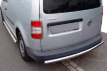 Volkswagen Caddy 2004–2010 Achterbumperbeugel (1 st., RVS) foto 2