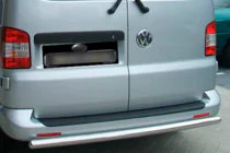 Volkswagen Caddy 2004–2010 Achterbumperbeugel (1 st., RVS) foto 1