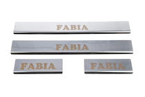 Skoda Fabia 2000–2007 Carmos instaplijsten (4 stuks, RVS) foto 4