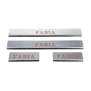 Carmos instaplijsten (4 stuks, RVS) Skoda Fabia 2000–2007 foto 4