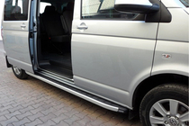 Volkswagen T4 Caravelle/Multivan 1990–2003 Fullmond side steps (2 stuks, aluminium) Lange wielbasis foto 1