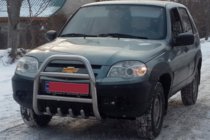 Chevrolet Niva 1998–2020 Bullbar QT007 (RVS) foto 3