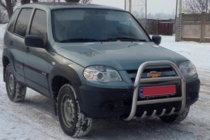 Chevrolet Niva 1998–2020 Bullbar QT007 (RVS) foto 4