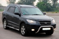 Hyundai Santa Fe 2 2006–2012 Bullbar WT007 (rvs) foto 2