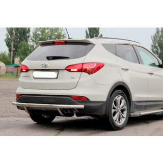 Achterbeschermbeugel AK002 (RVS) Hyundai Santa Fe 3 2012–2018 foto 2