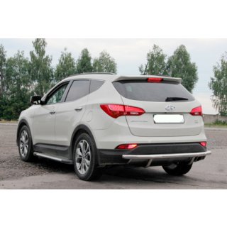 Achterbeschermbeugel AK002 (RVS) Hyundai Santa Fe 3 2012–2018 foto 3
