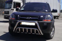 Hyundai Tucson JM 2004– Bullbar WT002 (RVS) foto 2