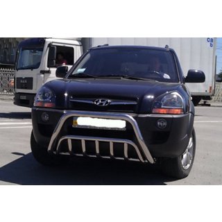 Bullbar WT002 (RVS) Hyundai Tucson JM 2004– foto 2
