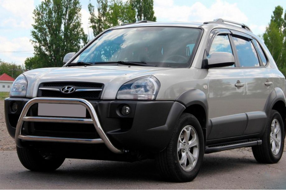 Hyundai Tucson JM 2004– Bullbar WT022 (RVS) Image