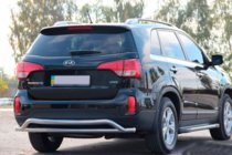 Kia Sorento II XM 2009–2014 Achterbeschermbeugel AK007-2 (RVS) foto 2
