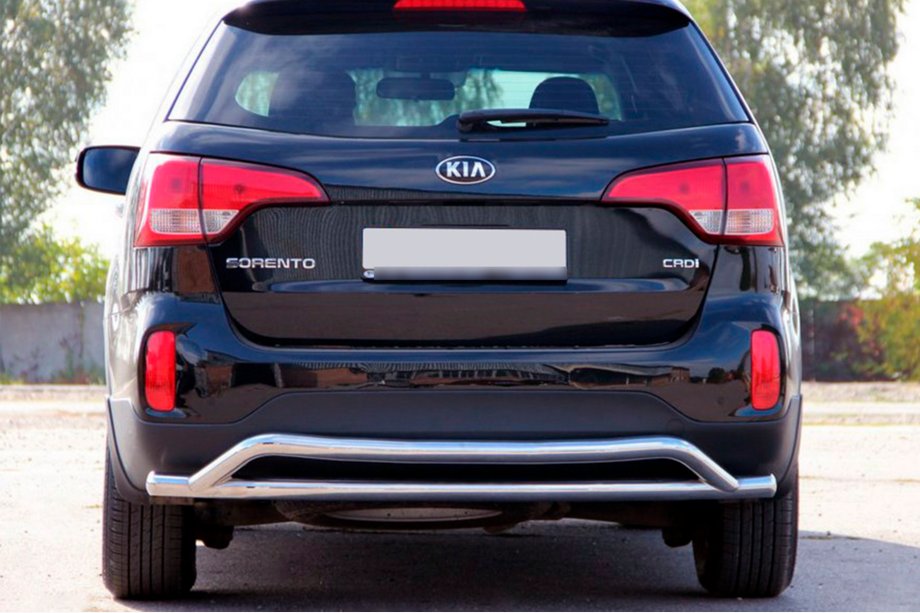 Kia Sorento II XM 2009–2014 Achterbeschermbeugel AK007-2 (RVS) Image