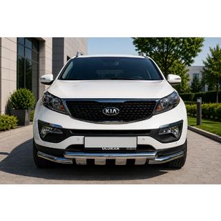Voorbumperbescherming ST009-15 (2013-2015, RVS) Kia Sorento II XM 2009–2014