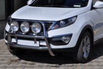 Kia Sportage 2010–2015 Bullbar WT018 (RVS) foto 1
