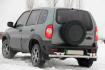 Chevrolet Niva 1998–2020 Achterbumperbeugel AK015 (RVS) foto 3