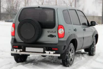 Chevrolet Niva 1998–2020 Achterbumperbeugel AK015 (RVS) foto 1