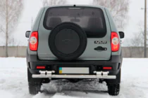 Chevrolet Niva 1998–2020 Achterbumperbeugel AK015 (RVS) foto 2