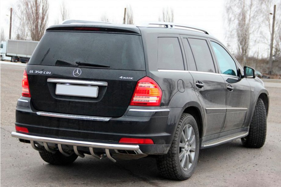 Mercedes GL-klasse X164 2006–2012 Achterbeugel AK-style (RVS) Image