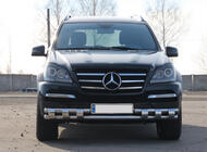 Mercedes GL-klasse X164 2006–2012 Voorste bullbar ST015 (RVS) foto 2