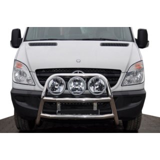 Hoge bullbar WT018 (RVS) Mercedes Sprinter W906 2006–2018 foto 1