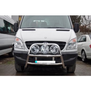 Hoge bullbar WT018 (RVS) Mercedes Sprinter W906 2006–2018 foto 2